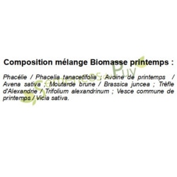Composition 100% graines du mélange biomasse printemps - Semences du Puy