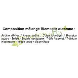 Composition mélange 100% graines biomasse automne - Semences du Puy