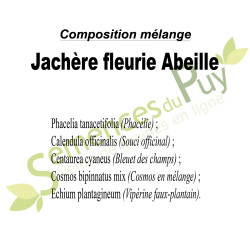 Composition 100% graines du mélange Jachère fleurie abeille - Semences du Puy